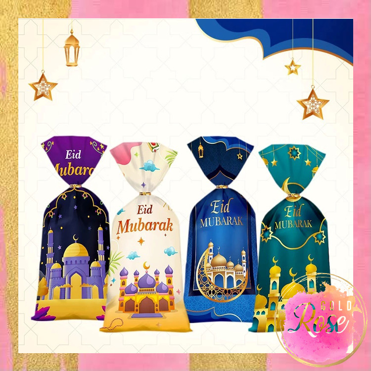 

ℛ - 6517 Goodie Bag Idul Fitri / 50 Pcs Hampers Plastik Lebaran Idul Fitri /50 Pcs Plastik Lebaran / Kemasan Idul Fitri Unik