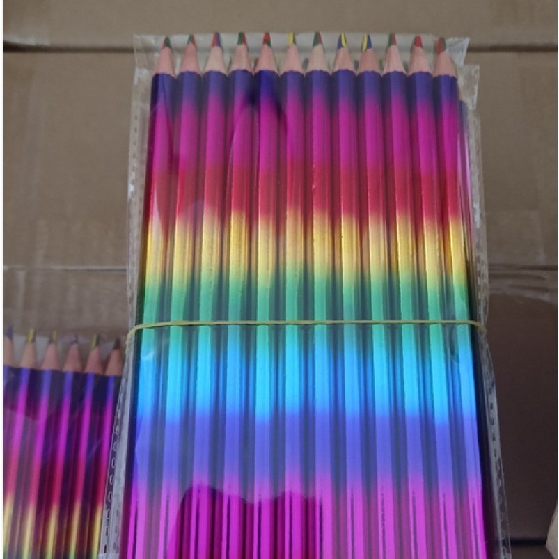 

5/12Pcs Gradient Rainbow Pencils Jumbo-Colored Pencils for Adults Multicolored Pencils for Art Drawing Coloring Sketching