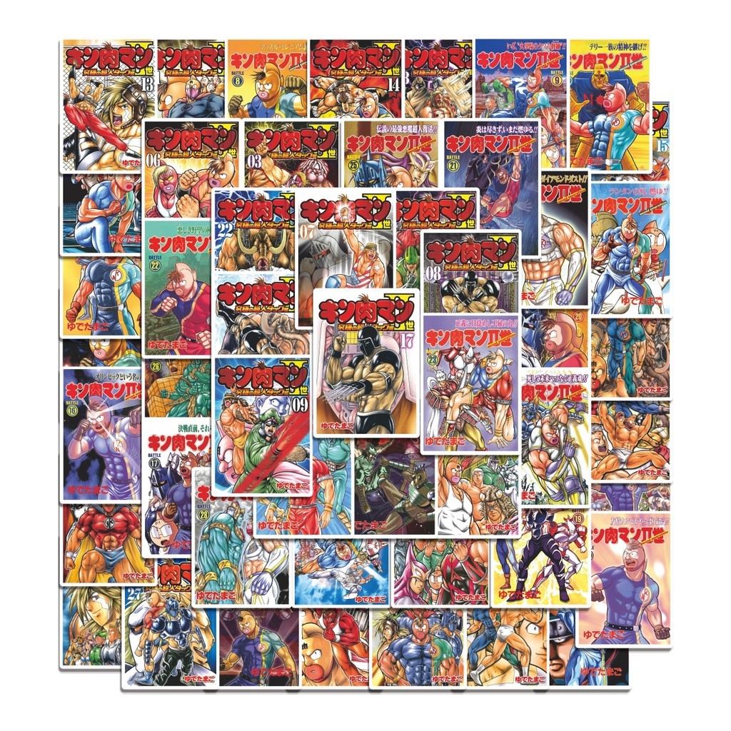 

COD 50 Pcs Stiker Kinnikuman Cover Lucu Anti Air Untuk Dekorasi Notebook Sepeda Skateboard Handphone
