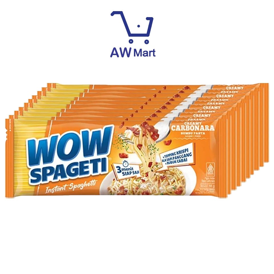 

10 PCS - MIE WOW SPAGETI CARBONARA - MIE WOW MAYORA