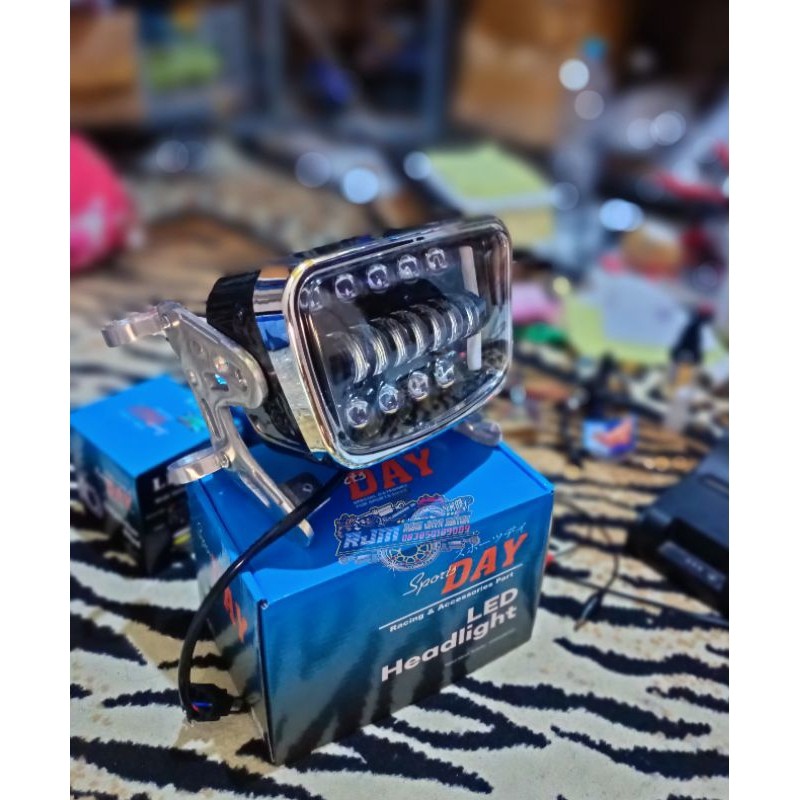 Lampu Depan Rx king Led Set Breket Lampu depan rx king