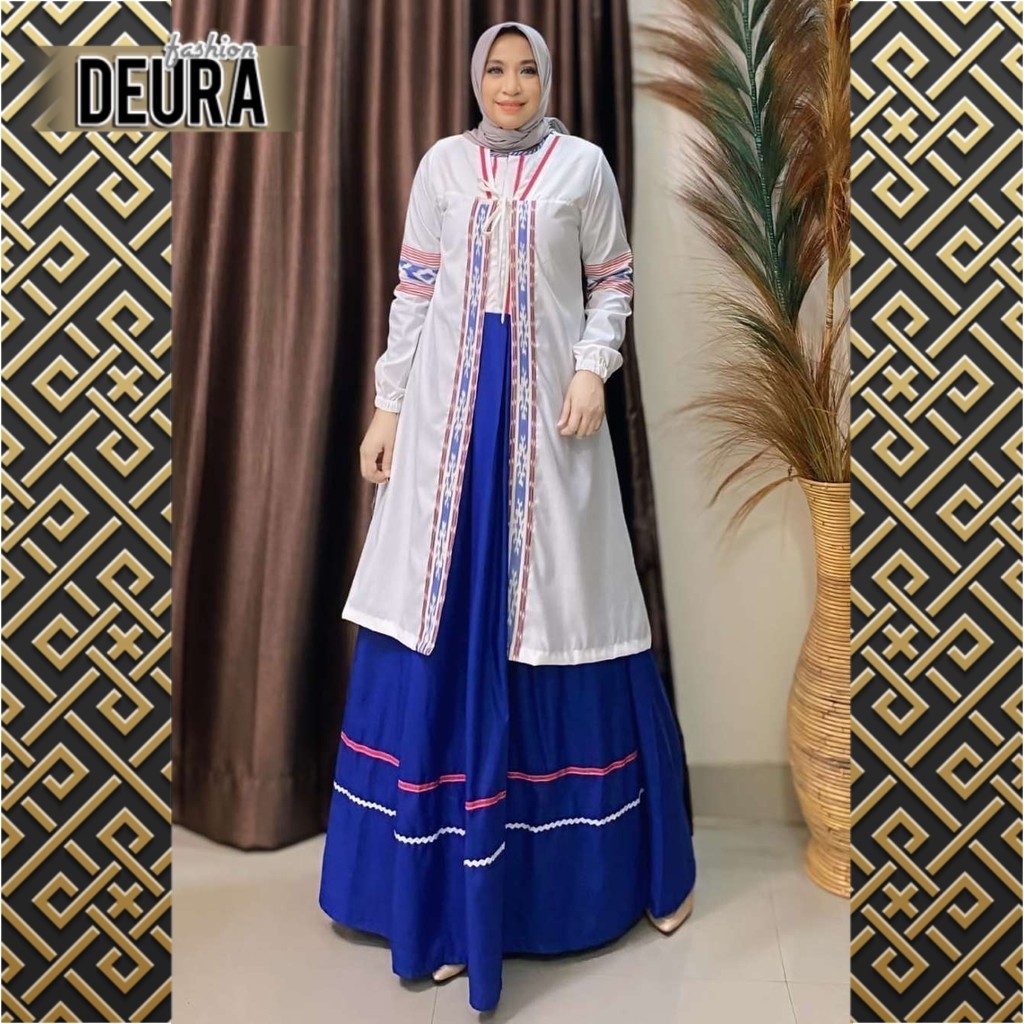 DEURA FASHION - Set Gamis Wanita Deura SD-449 / Gamis Deura Terbaru / Gamis Deura Original