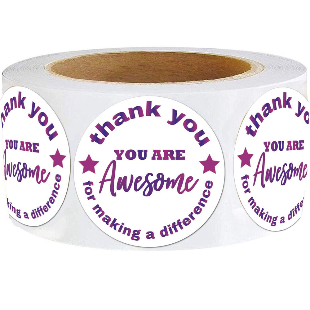 

You are Awesome Sticker 2inch Kudos Appreciation Stickers, Thank You for Making a Difference Label for Student Healthcare Worker