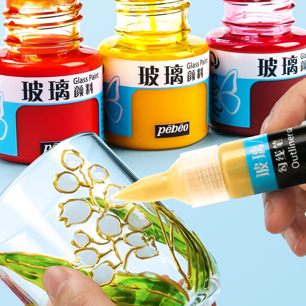 

20/25ml Art Acrylic Paint No Bake Professional Transparent Ceramics Glass Pigment Safe Healthy DIY Fabric Paint Artist Supplies