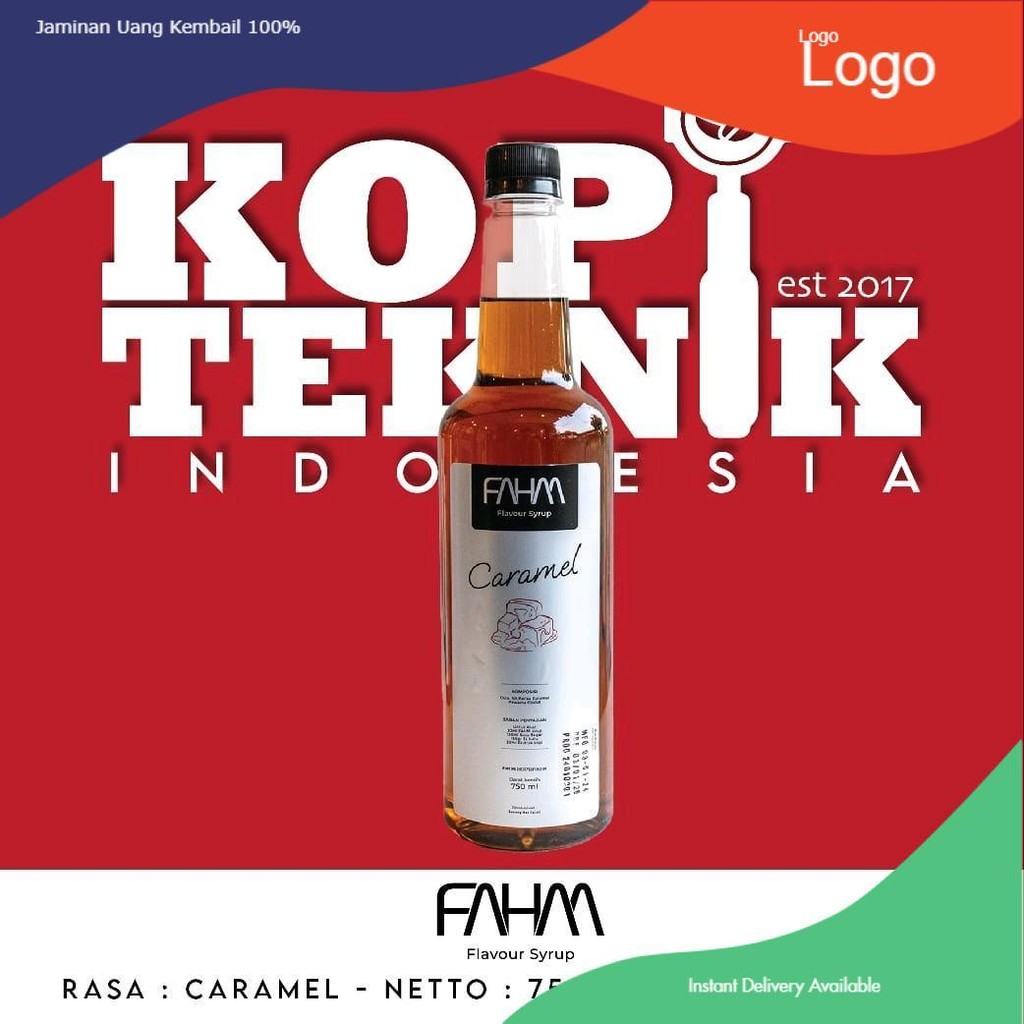 

Caramel FAHM 750ml Botol Syrup