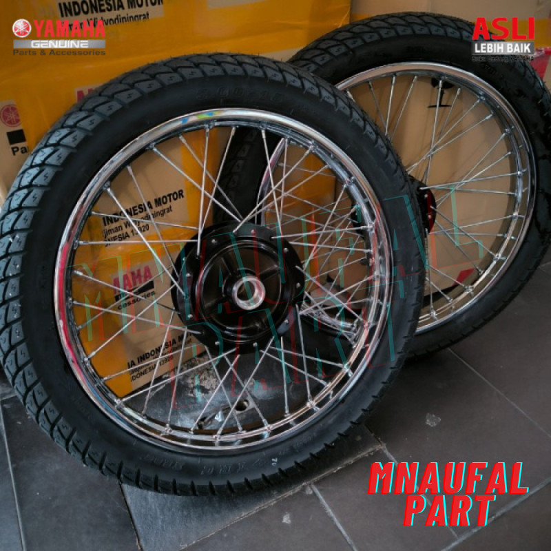 VELK VELG SET TROMOL RX KING RXKING RX K TROMOL DEPAN BELAKANG BAN IRC