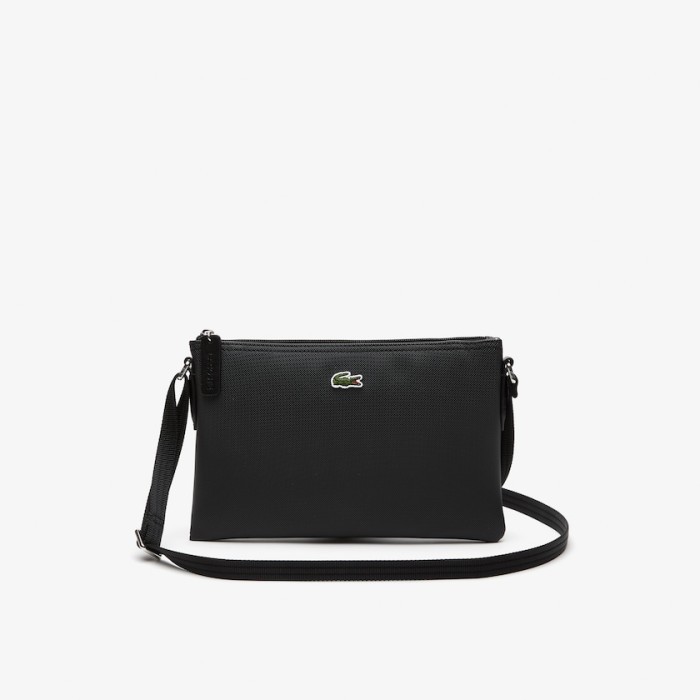 LACOSTE ORIGINAL STORE 100% - Women's L.12.12 Concept Flat Cross Body Bag