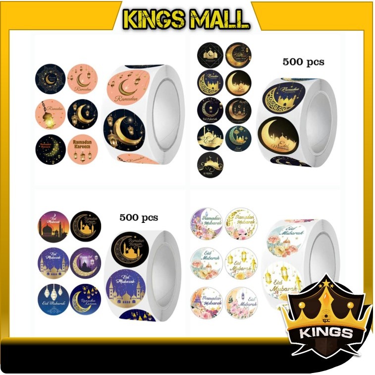 

Kings - 6518 Stiker Label Idul Fitri / 1 Roll isi 500 Pcs Stiker / Stiker Hampers Lebaran Idul Fitri / Stiker Bulat Kemasan Parcel
