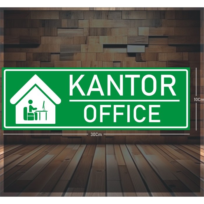 

Sticker Office Hijau 30 x 10cm