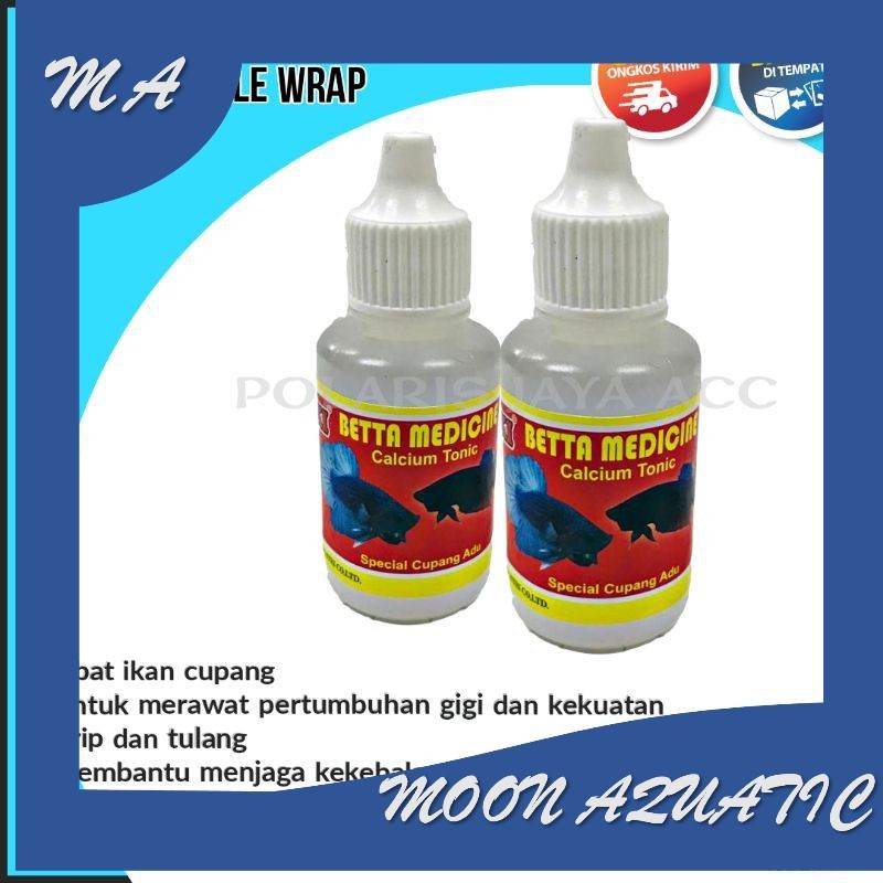OBAT CUPANG BETTA MEDICINE CALCIUM TONIC CUPANG 30 ML putih
