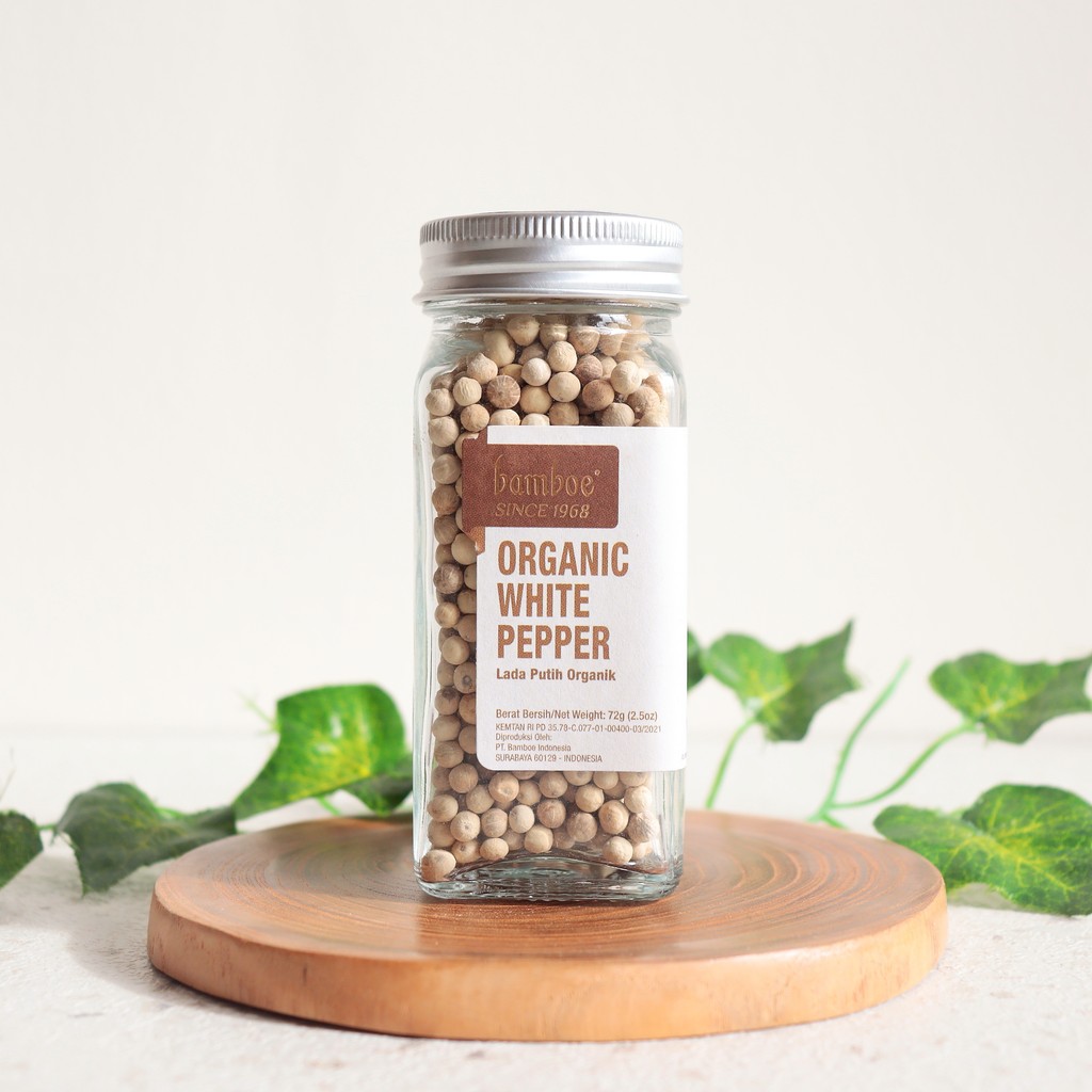 

White Pepper Whole lada putih utuh - Bamboe Organic