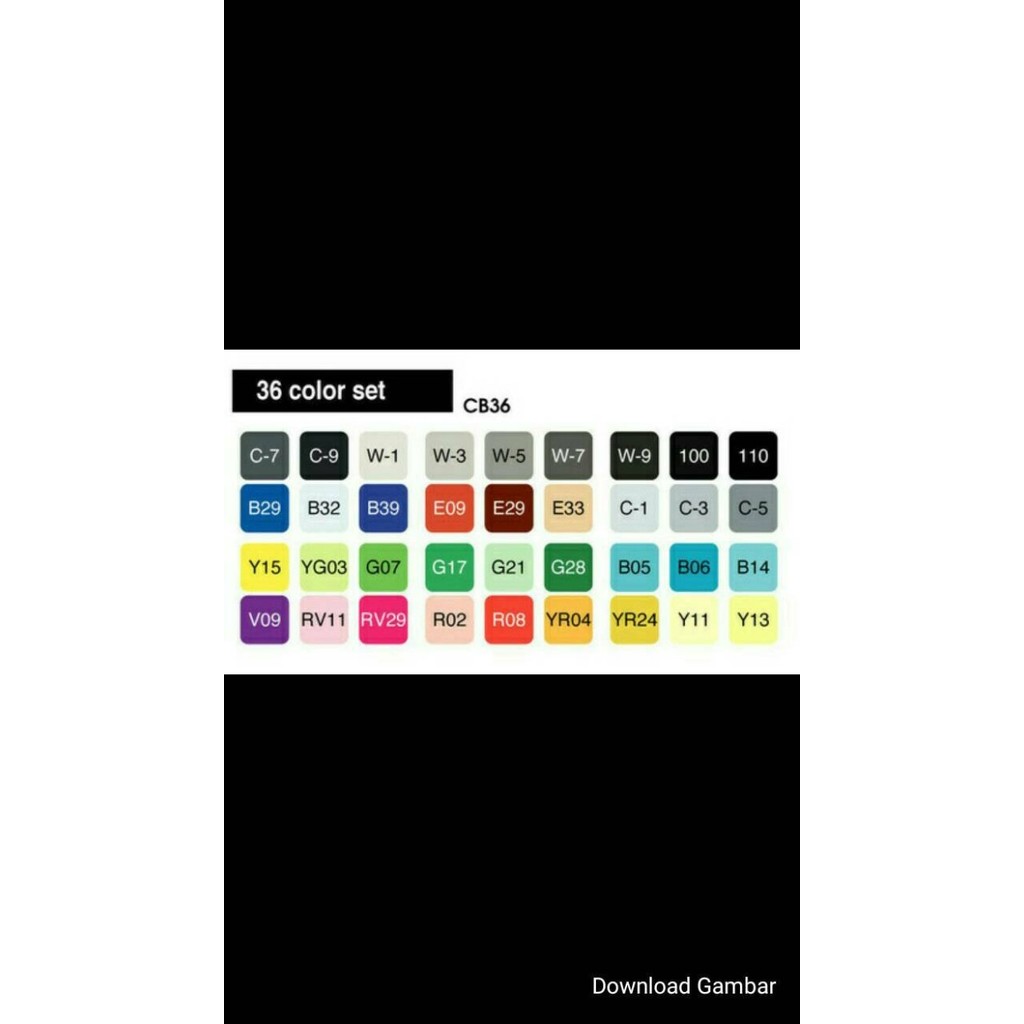 

COPIC Marker Basic colour set 36 pcs