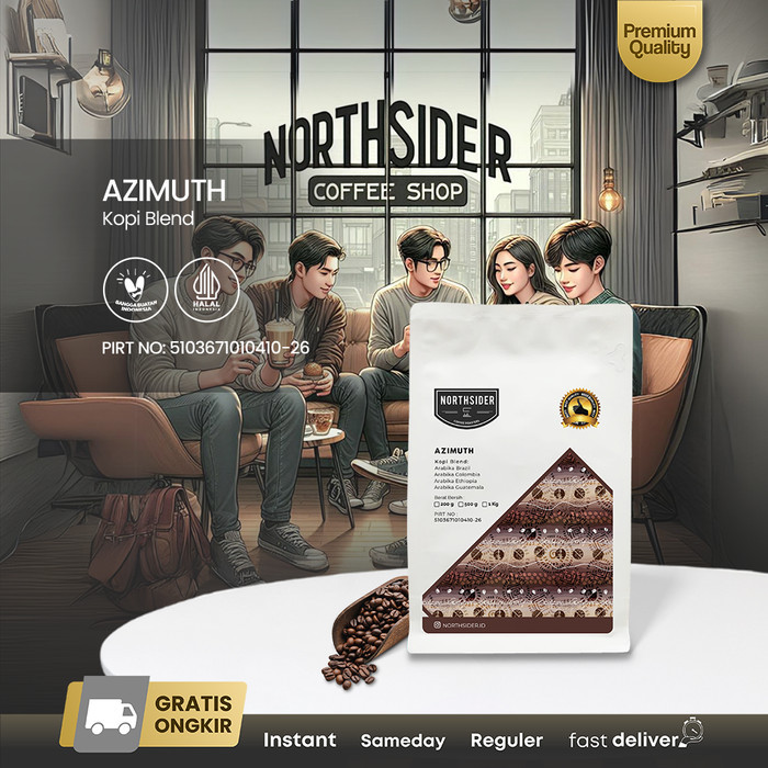 

[PROMO] Northsider Kopi arabika Azimuth Blend for Espresso dan Cold brew - 200g, Giling Medium