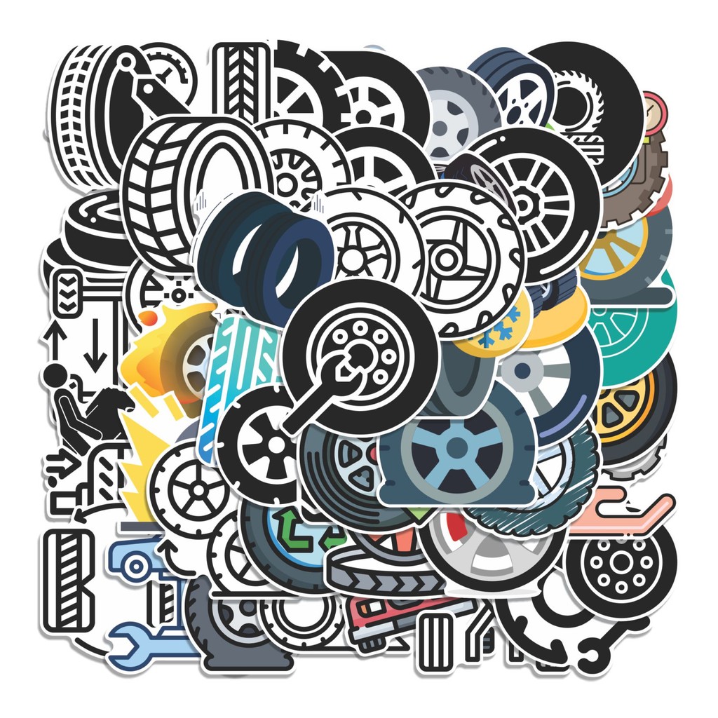 

COD 50 Pcs Stiker Ban Lucu Anti Air Untuk Dekorasi Notebook Sepeda Skateboard Handphone