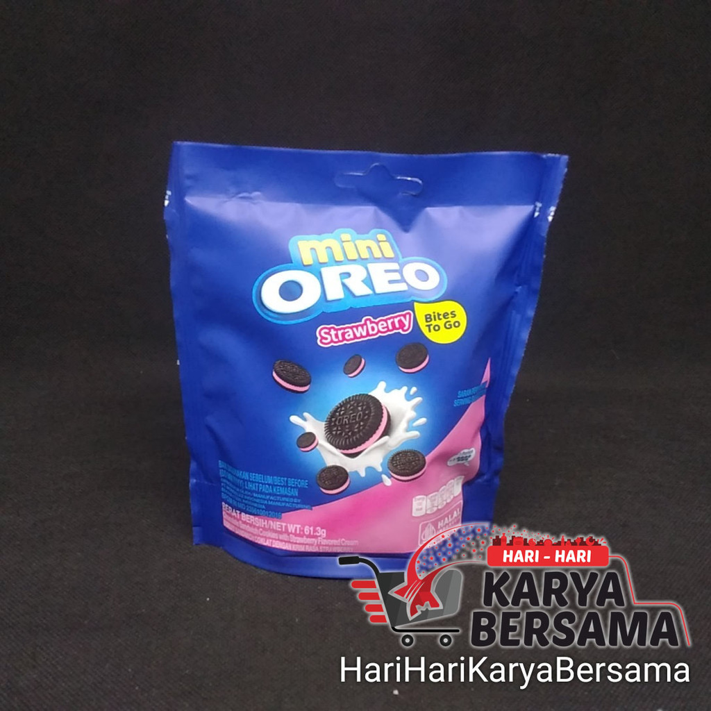 

MAKANAN RINGAN BISKUIT OREO MINI STRAWBERRY 61.3GR