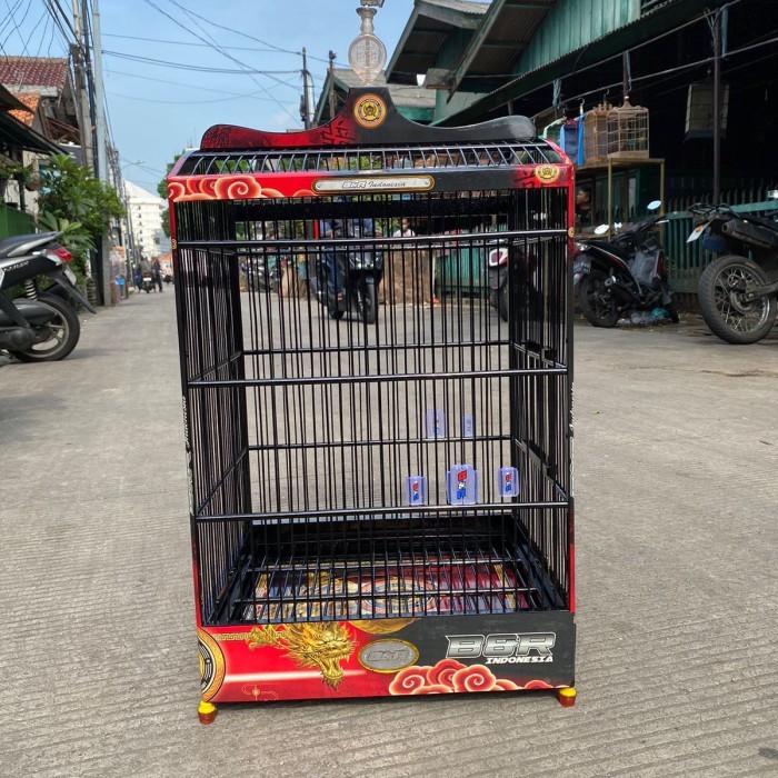 SANGKAR KANDANG KOTAK BNR DEAGON DECAL LOGO BARU NO 2 - Sangkar