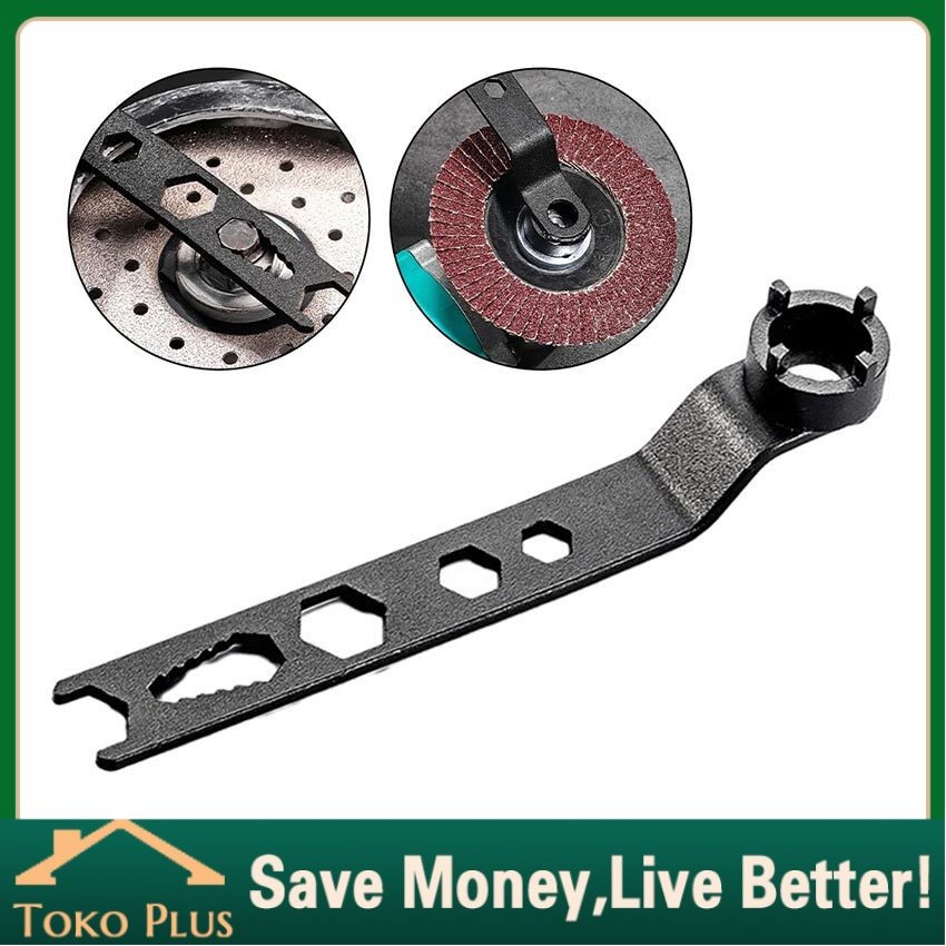 Kunci Pas Gerinda Tangan Kunci Empat Kaki Mesin Grinda Pelonggar Mur Pengunci Mata Grinda Stainless 