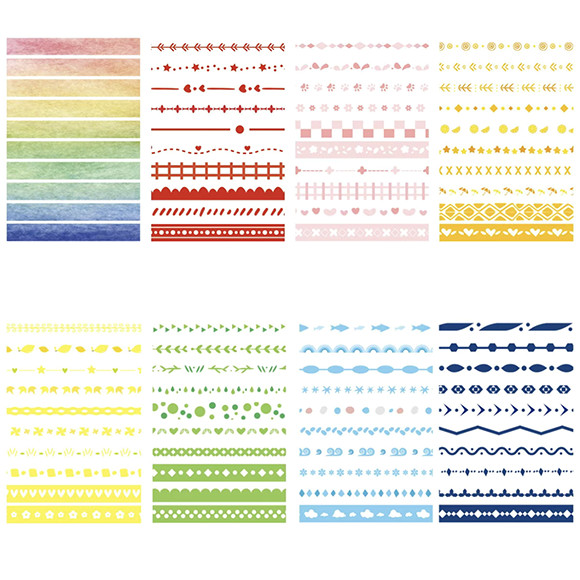 

Pita Perekat Deco / Selotip Kertas Warna Warni Aesthetic / Washi Tape Diy Scrapbook Sticker School Stuff Alat Tulis