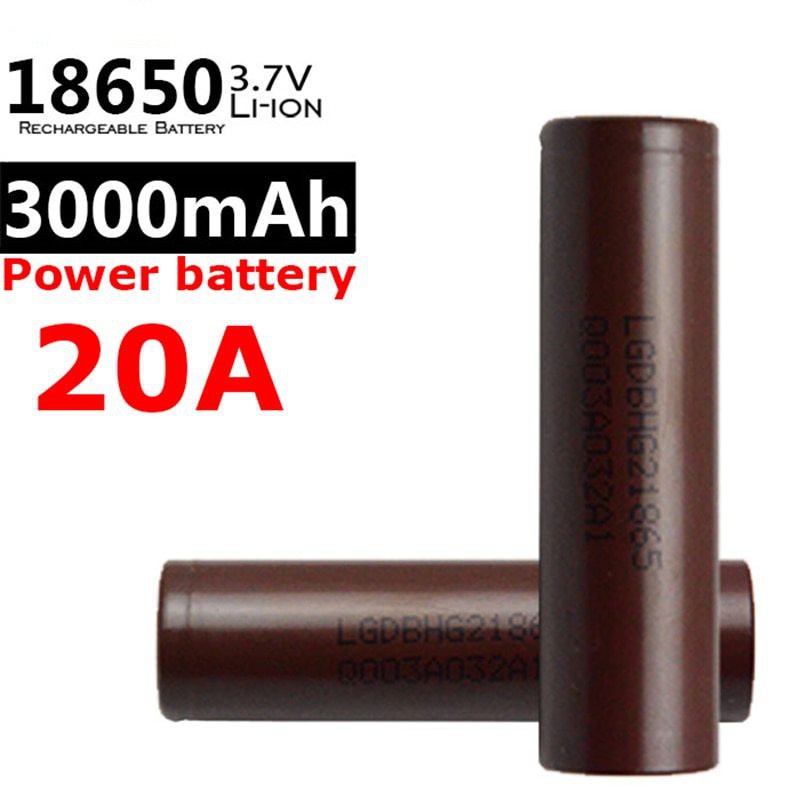 LG HG2 3000mah 20A 18650 baterai isi ulang konsumsi tinggi