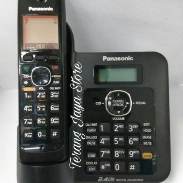 Pesawat telepon rumah telepon wireless panasonic cordless panasonic KX TG3811