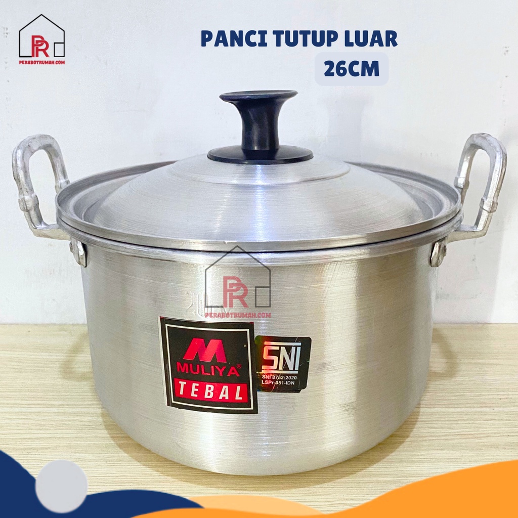 Panci Aluminium Tutup Luar / Panci Air Alumunium Besar Kecil / Alat Masak Dapur