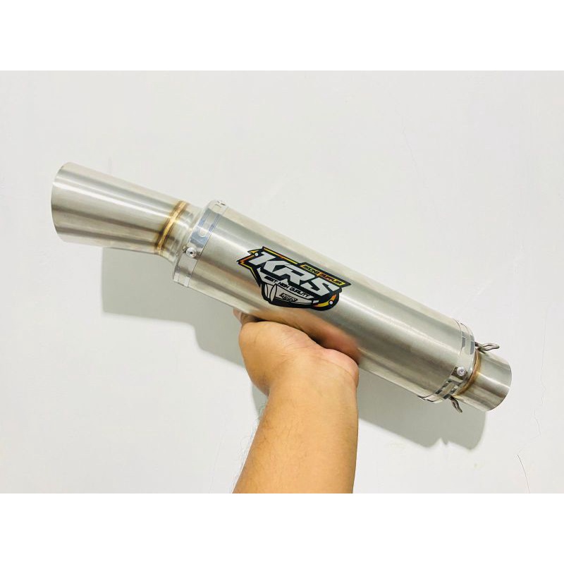 slincer knalpot racing krs drag 25 cm inlet 50 mm dan 38 mm bukan DAENG SAI 4 corong thailand inlet 