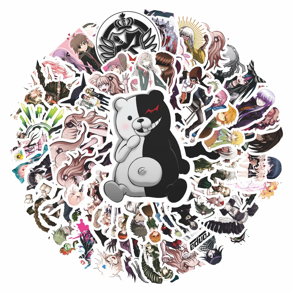 

COD✨ 50 Pcs Stiker Pack Anime Danganropa Lucu Aesthetic Vynil Waterproof untuk Freebies Sticker Buku Journal Casing HP Laptop
