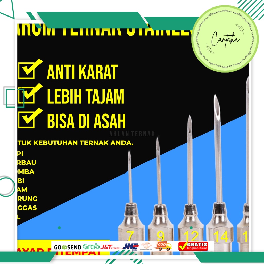 Promo Mata Jarum Suntik Suntikan Besi Jarum Suntik Hewan Ternak Kambing Domba Sapi Kuda Ayam
