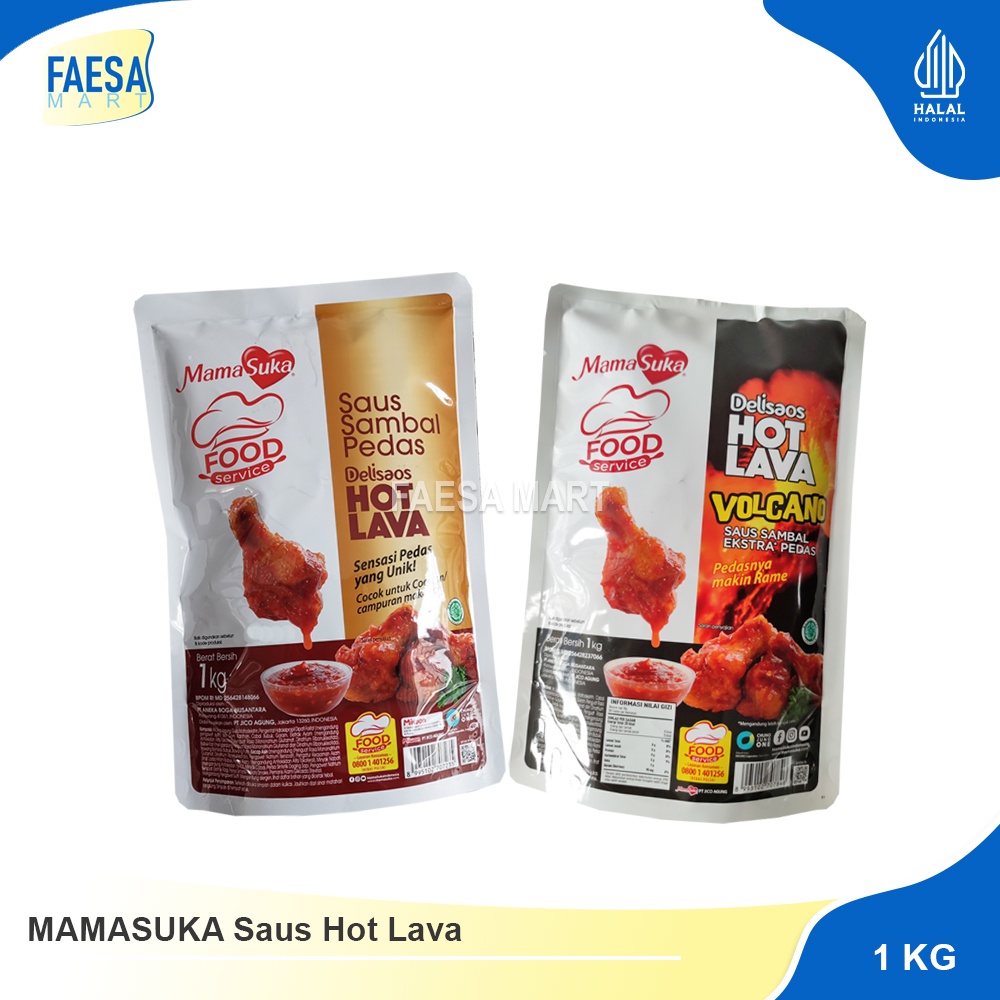 

MAMASUKA Saos/Saus Hot Lava 1kg (Pouch)