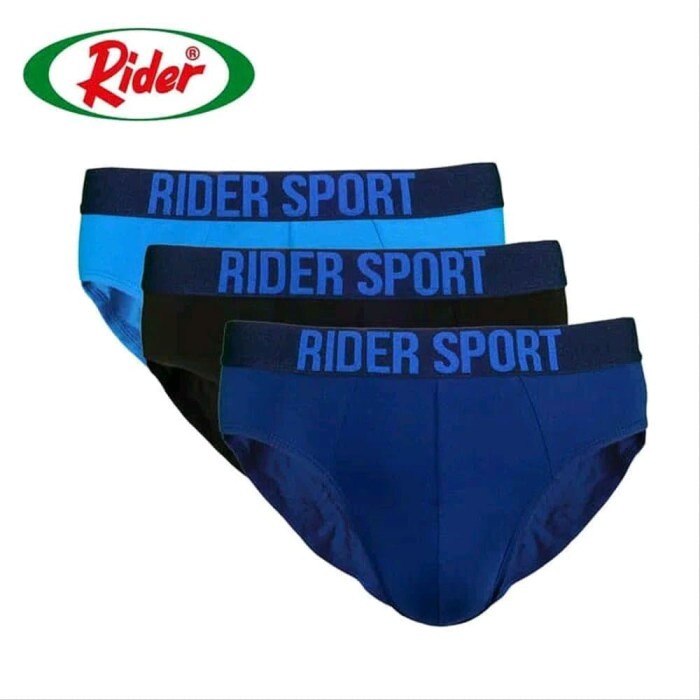 SALE -Celana Dalam Pria Rider Sport Brief R781B Isi 3 | Pakaian Dalam 781B - M- 1.2.23