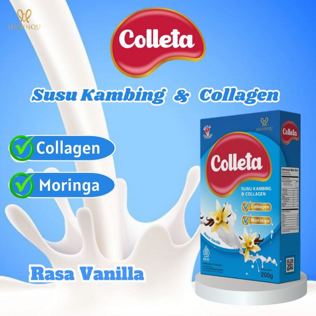 

[ AV - ETAWAMIL ] SUSU COLLAGEN Kolagen Milk Merawat Kulit & Wajah Rasa Vanila 200gr
