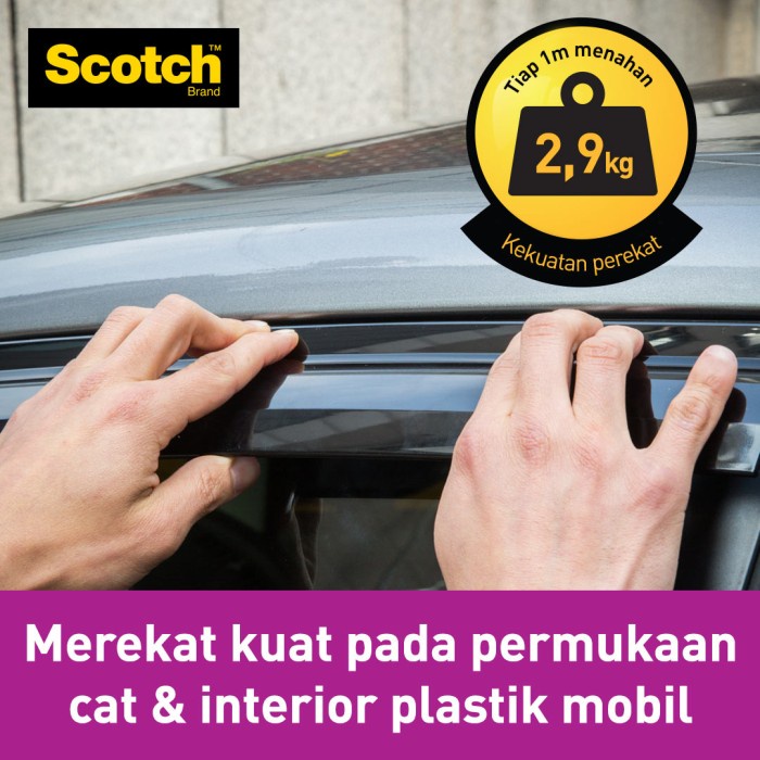 

Scotch 3M Auto Exterior Perekat Isolasi Mounting Tape 12MM X 1.5 M