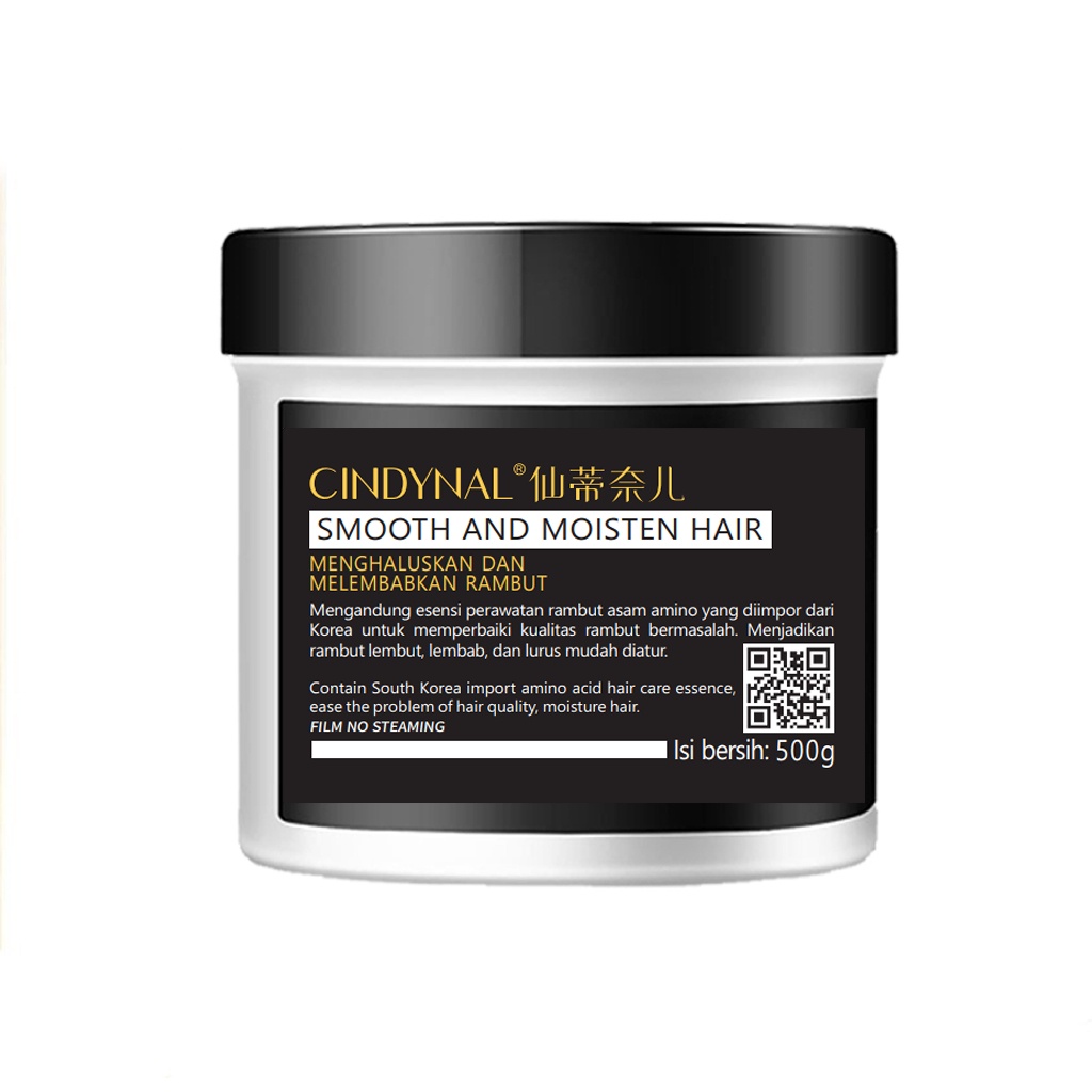 (UMU SUPPLIER) BPOM Pelurus Rambut Tanpa Catok Cindynal Hair Mask Smooth And Moisten Hair Film No Steaming / Masker Rambut Creambath Hair Mask