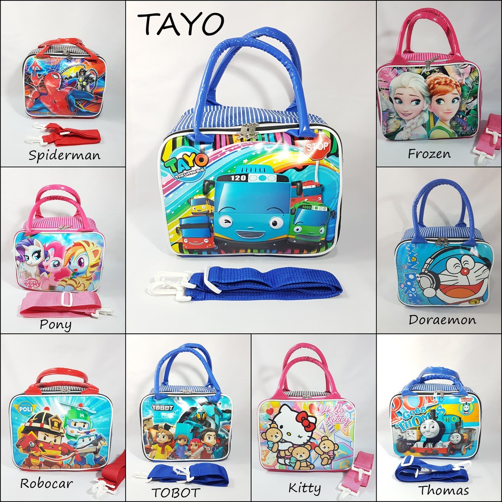 Travel Bag Anak Ukuran Mini - Tas Koper - Tas Bekal Anak Karakter