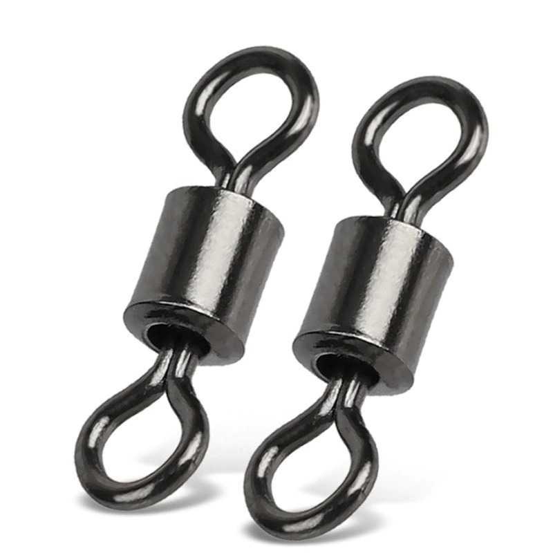 MKKK Konektor Umpan Kail Pancing Stainless Steel 5# 100 PCS JYUJJK