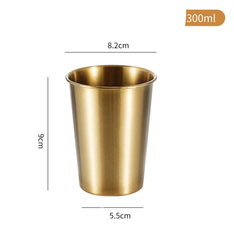 

Ukf5Pc6F4H (Kuliner.Kita) Queensbakeware Gelas Korea Gold Sus 304 / Gelas Korea Stainless Steel Gold