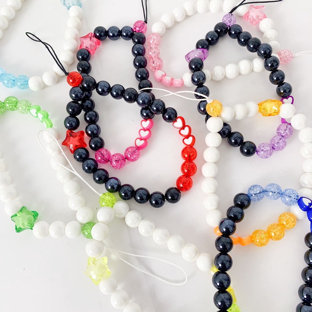 mowin.id Beads Strap Gantungan Handphone Motif Love Star. SR