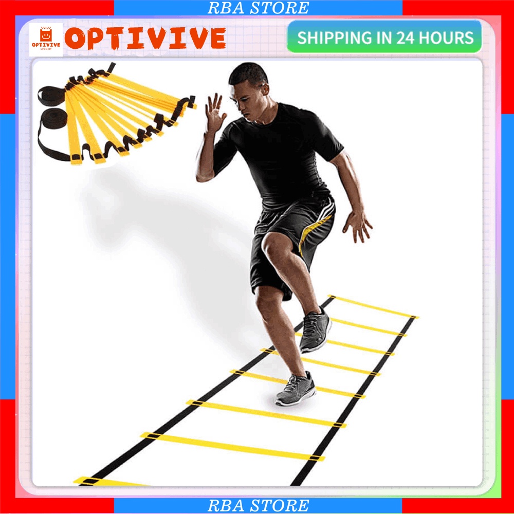 SPESIAL DISKON OPTIVIVE Ready Stock [COD] Soccer Training Agility Ladder / 6 Meter Agility Ladder / 
