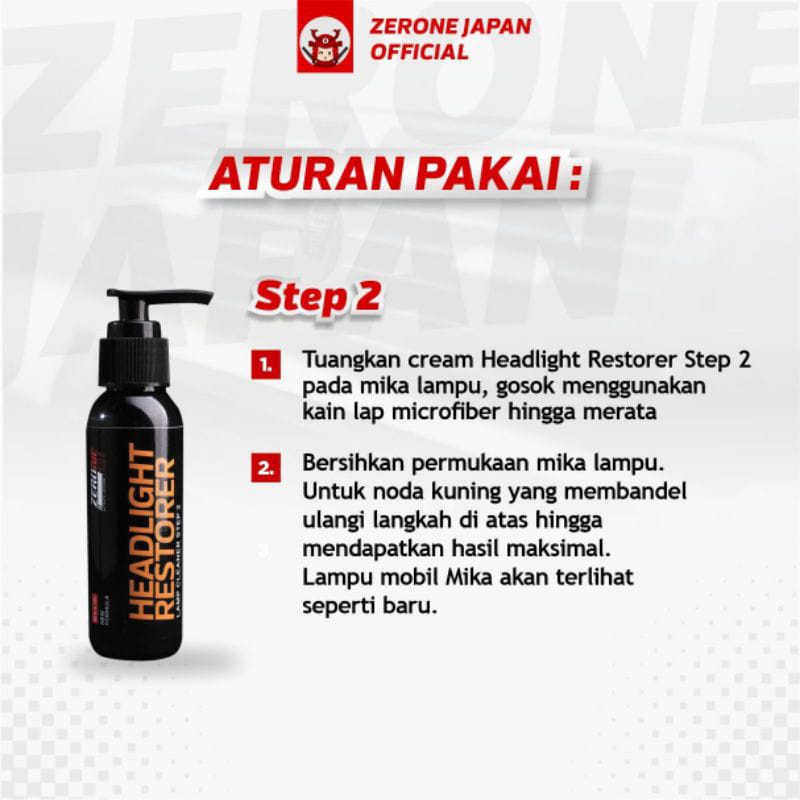 Step 2 Headlight Restorer Pengkilap Lampu Mobil Murah Headlamp Menguning Kusam