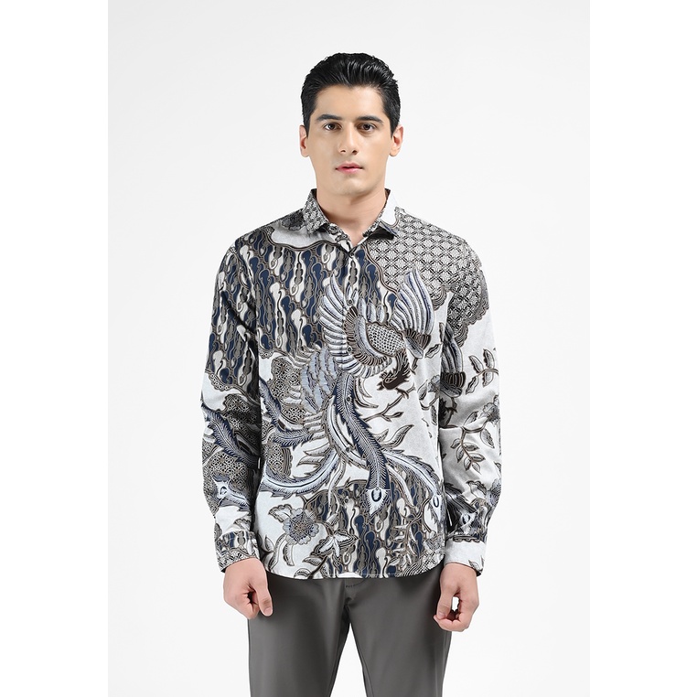 MOC Kemeja Batik Lengan Panjang Pria AGASTHYA-BEIGE