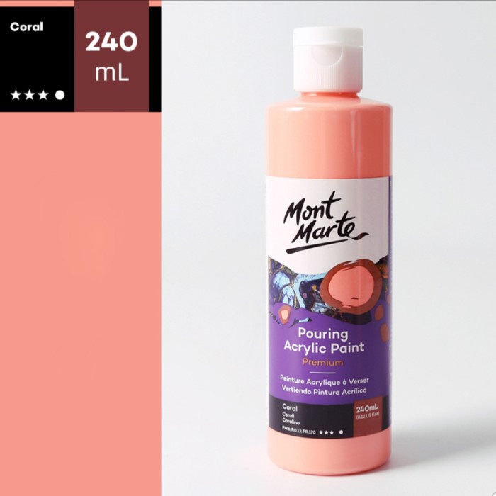 

kurniacollection09_id Terjangkau Mont Marte Pouring Acrylic Paint 240ml - Coral