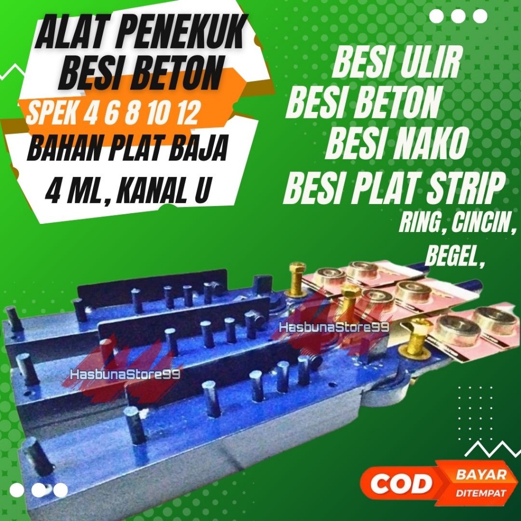 [TERLARIS]Alat Penekuk Besi Beton 4-12mm Tekuk Besi Pembengkok Besi Pembuat Begel Bending Besi Ulir