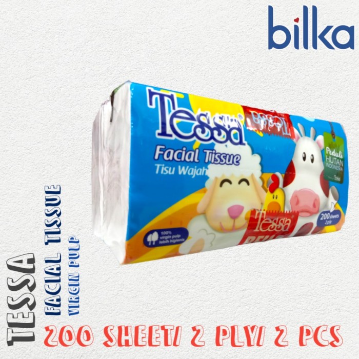 TESSA Facial Tissue 200 Sheet/ 2 Ply/ 2 Pcs