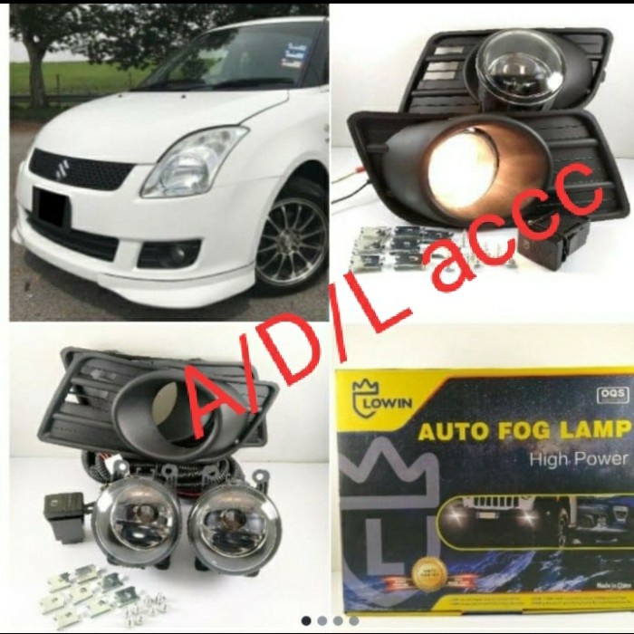 foglamp bemper lampu kabut suzuki swift 2007-2010 lowin