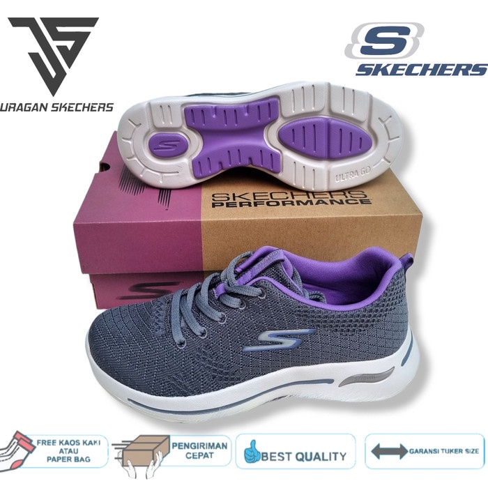 SEPATU SKECHERS ARCH FIT UNIFY/SNEAKERS WANITA/SKECHERS ARCH FIT UNIFY - Grey, 36