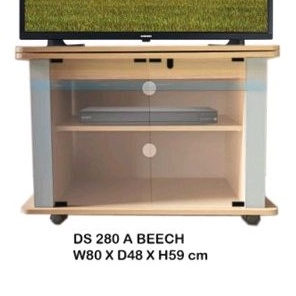 Rak TV  Minimalis Pintu Kaca + Roda (Harga Promo)