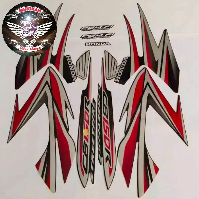 AJS Striping stiker  motor honda cb150 r 2013 hitam  Bodi cb 150 r standar  Sticker Bisa Cod Full Bo