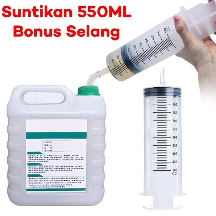 Suntikan Besar 550ml Bukan 30ml 50ml 100ml Spuit Syringe 550ml 60 Cm