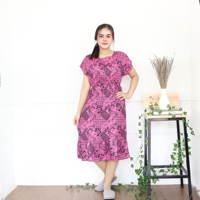 Baju Daster Wanita Dress Cewek Kekinian Homedress Rumahan Karet Jumbo IMPORT  Murah Premium