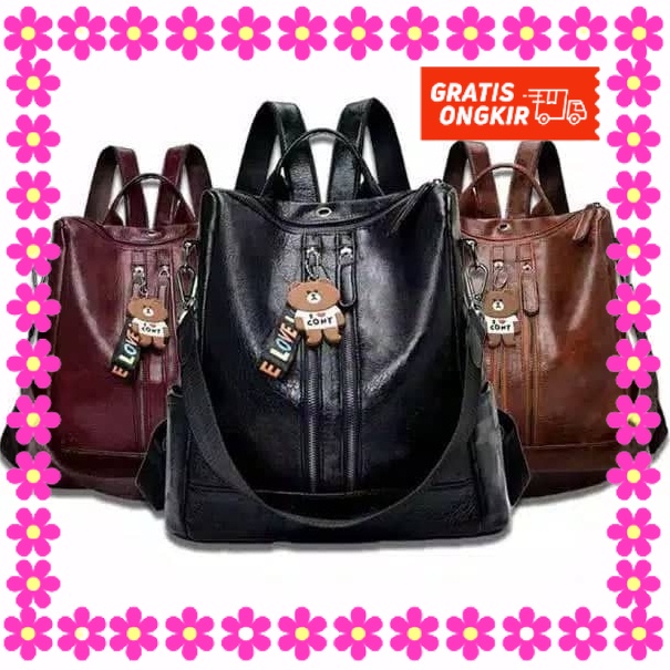 RANSEL BESAR KECIL MUAT BANYAK PRIA WANITA STYLE KOREA / TAS RANSEL WANITA BATAM BACKPACK WANITA TAS